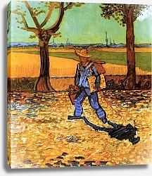 Постер Ван Гог Винсент (Vincent Van Gogh) Художник идет работать