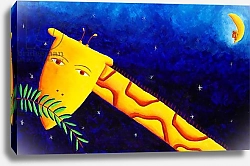 Постер Николс Жюли (совр) Giraffe at Night, 2002