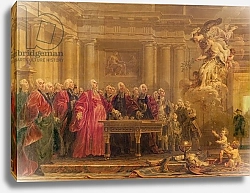 Постер Холл Ноэль The Magistrates of Paris Receiving News of the Peace, 21st June 1763