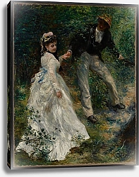 Постер Ренуар Пьер (Pierre-Auguste Renoir) La Promenade, 1870