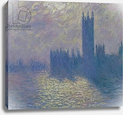 Постер Моне Клод (Claude Monet) The Houses of Parliament, Stormy Sky, 1904