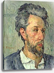 Постер Сезанн Поль (Paul Cezanne) Portrait of Victor Chocquet, 1876-77