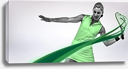 Постер Игрок в теннис с ракеткой