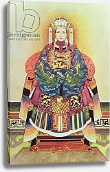 Постер Школа: Китайская 19в. Portrait of Tzu Hsi, the Empress Dowager