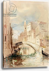 Постер Холланд Джеймс Bridge over a Canal in Venice
