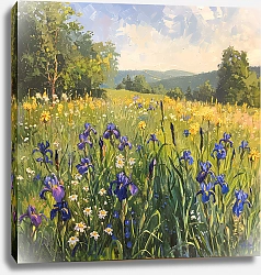 Постер Irises at the edge of the forest