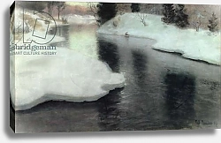 Постер Фалоу Фритц Thawing Ice: The Lysaker River, 1887
