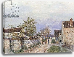 Постер Сислей Альфред (Alfred Sisley) Rue a Veneux, 1883