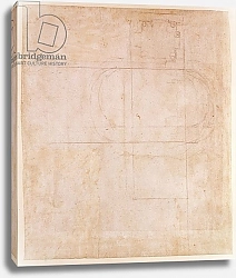 Постер Микеланджело (Michelangelo Buonarroti) Architectural Sketch