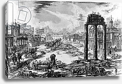 Постер Пиранези Джованни View of the Roman Forum, from the 'Views of Rome' series, 1758