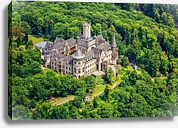Постер Замок Мариенбург с воздуха, Польша