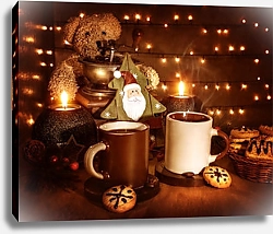 Постер Рождественский кофе с печеньем