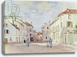 Постер Моне Клод (Claude Monet) Rue de la Chaussee at Argenteuil