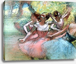 Постер Дега Эдгар (Edgar Degas) Four ballerinas on the stage