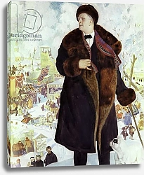 Постер Кустодиев Борис Portrait of Fyodor Chaliapin