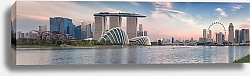 Постер Сингапур, городская панорама