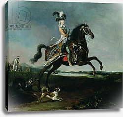 Постер Брюн Луи Equestrian Portrait of Marie-Antoinette in Hunting Attire, 1783