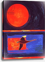 Постер Крау Дерек (совр) Sunset and Swan, 2003