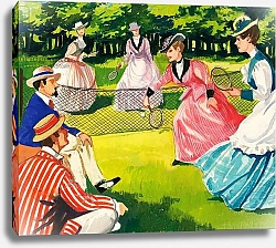 Постер Школа: Английская 20в. Tennis was always popular amongst women
