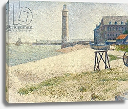 Постер Сера Жорж-Пьер (Georges Seurat) The Lighthouse at Honfleur, 1886