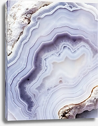 Постер Geode of white agate stone 19