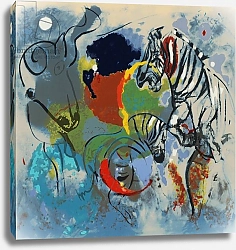 Постер Диакин Джейн (совр) Zebras, 1988