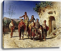 Постер Зо Ашиль A Gypsy Family on the Road, c.1861