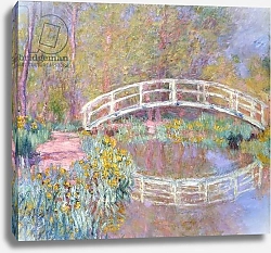 Постер Моне Клод (Claude Monet) Bridge in Monet's Garden, 1895-96