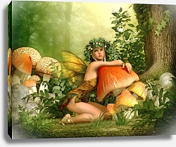 Постер Маленький эльф в волшебном лесу