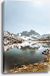 Постер Круги на воде на горном озере