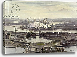 Постер Берроу Джулиан (совр) The Millennium Dome from Canary Wharf