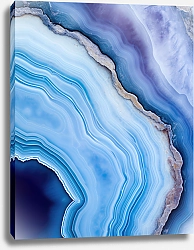 Постер Geode of blue agate stone 3