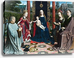 Постер Давид Герард Дева Мария и младенец со Святыми и дарителем