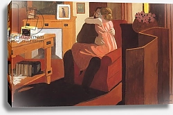 Постер Валлоттон Феликс Intimacy, Couple in an Interior with a Partition, 1898