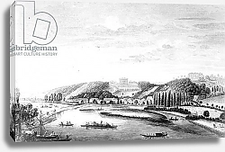 Постер Школа: Английская 18в. A View of Cliveden House taken from Maidenhead Bridge, c.1780