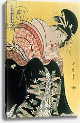Постер Утамаро Китагава Takigawa from the Tea-House, Ogi