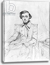 Постер Чассеро Теодор Portrait of Charles Alexis Henri Clerel de Tocqueville, 1844