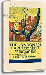 Постер 'Kent: The Londoner's Garden', a Southern Railway advertising poster, 1926
