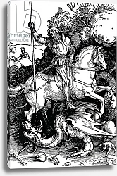 Постер Дюрер Альбрехт St. George and the Dragon, 1504