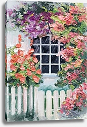 Постер Окно в цветах