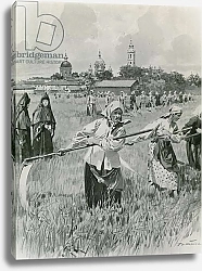 Постер Хаенен Фредерик де A Convent in Novgorod: Nuns making Hay