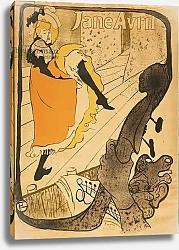 Постер Тулуз-Лотрек Анри (Henri Toulouse-Lautrec) Jane Avril, 1893