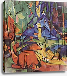 Постер Марк Франц (Marc Franz) Косули в лесу (II)