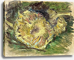 Постер Ван Гог Винсент (Vincent Van Gogh) Два разрезанных подсолнуха, 1887