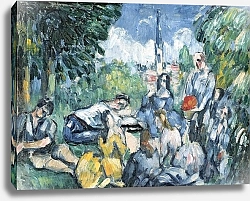 Постер Сезанн Поль (Paul Cezanne) Dejeuner sur l'herbe, 1876-77