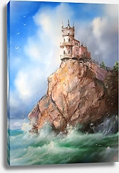 Постер Замок Ласточкино гнездо на скале