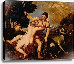 Постер Тициан (Tiziano Vecellio) Venus and Adonis, c.1555-60