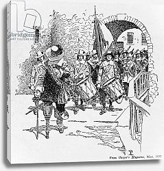 Постер Пайл Ховард (последователи) Stuyvesant Surrendering Fort Amsterdam to the English, from Harper's Magazine, 1893