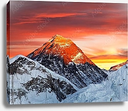 Постер Непал. Закатный вид на Эверест