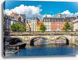 Постер Мост через канал, Копенгаген, Дания